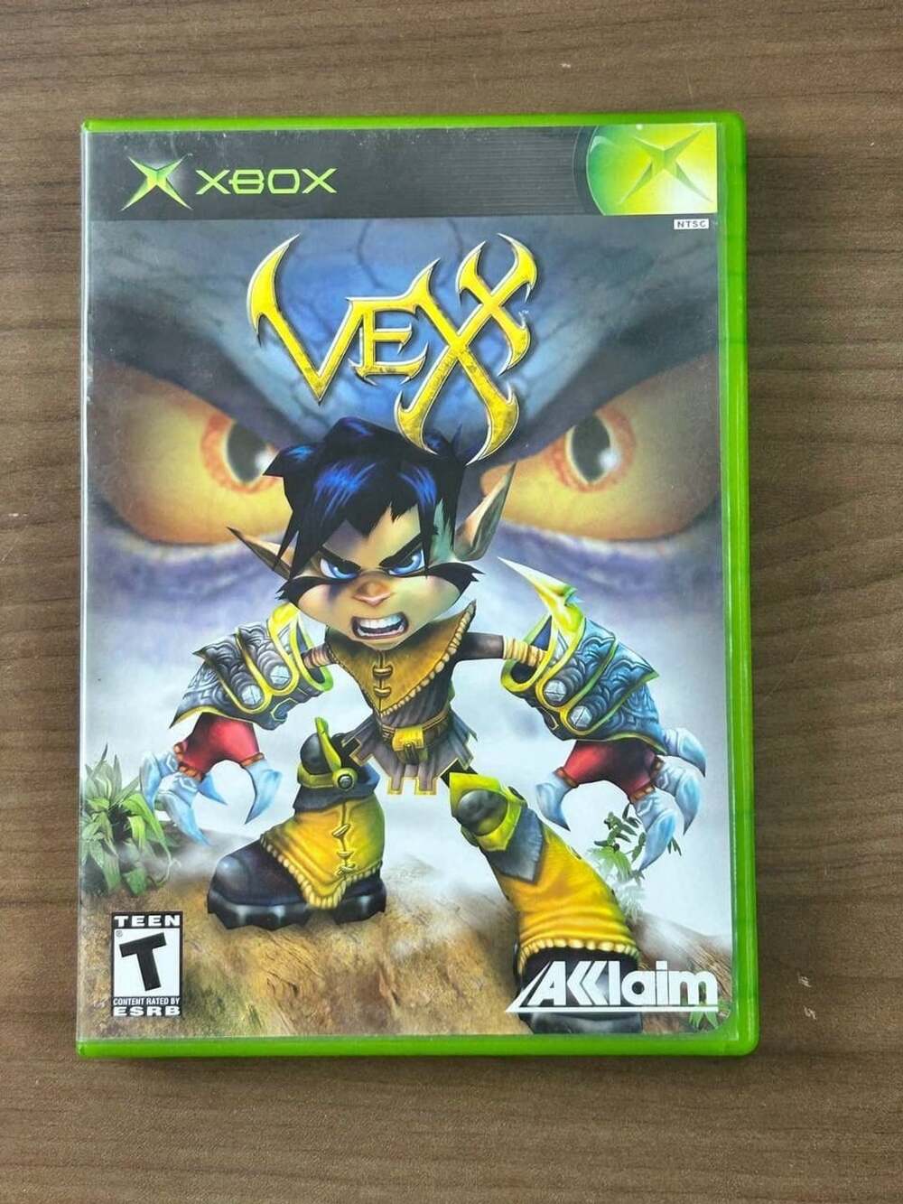 Vexx Original Xbox 2003 Game Disc Manual Case Registration Card Acclaim